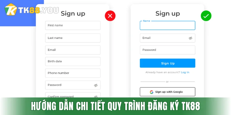 Hướng dẫn chi tiết quy trình đăng ký TK88
