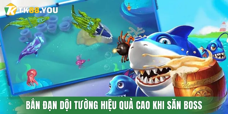 Mẹo bắn đạn dội tường có hiệu quả cao khi săn boss