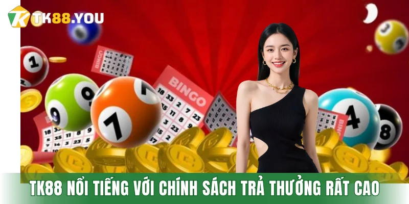 TK88 nổi tiếng với chính sách trả thưởng rất cao